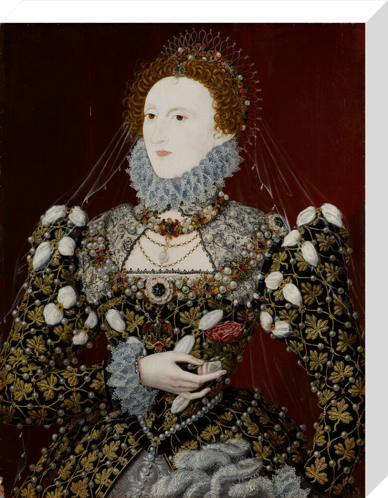 Queen elizabeth i portrait print (stretched canvas, medium, no frame)