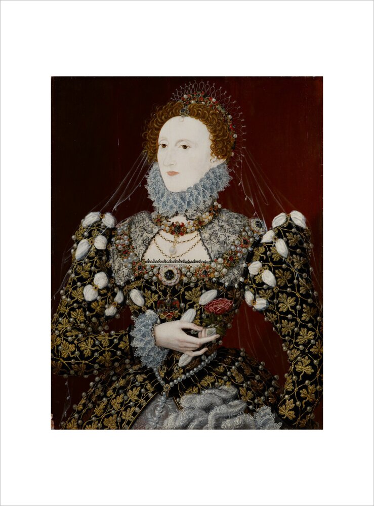 Queen elizabeth i portrait print (art print, medium, no frame)