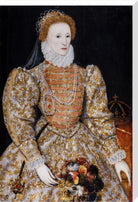 Queen Elizabeth I Portrait Print (Stretched canvas, Extra large, No frame)