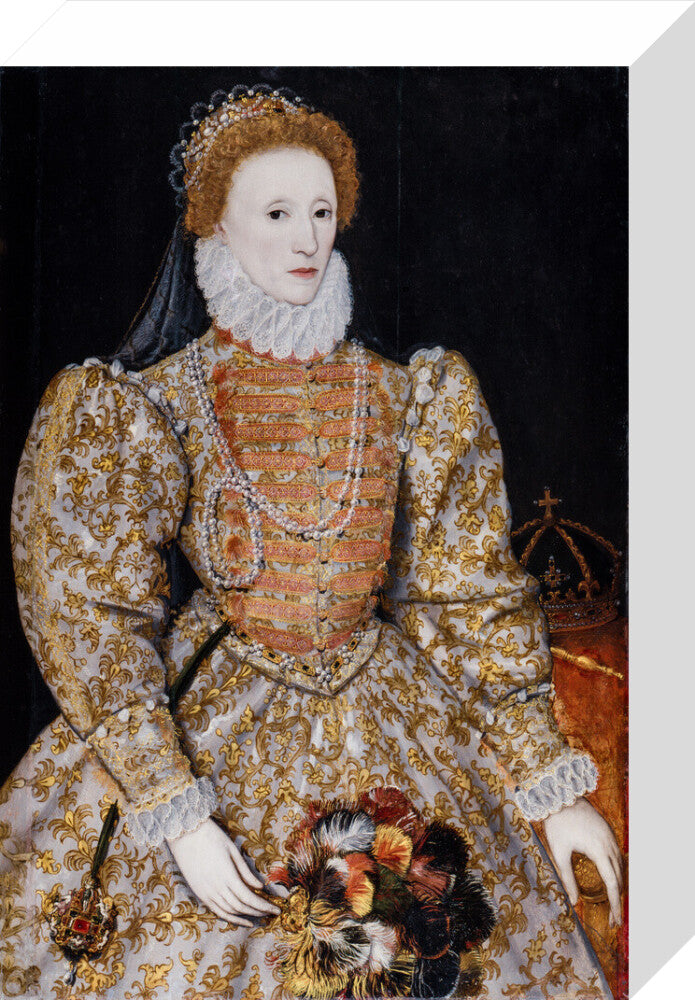 Queen elizabeth i portrait print (stretched canvas, small, no frame)