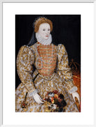 Queen Elizabeth I Portrait Print (Art print, Large, White frame)