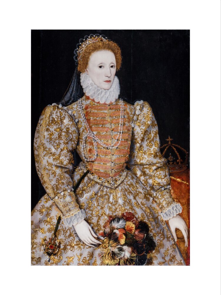 Queen elizabeth i portrait print (art print, small, no frame)