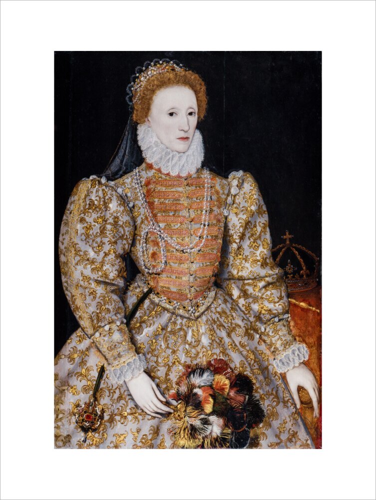 Queen elizabeth i portrait print (art print, large, no frame)