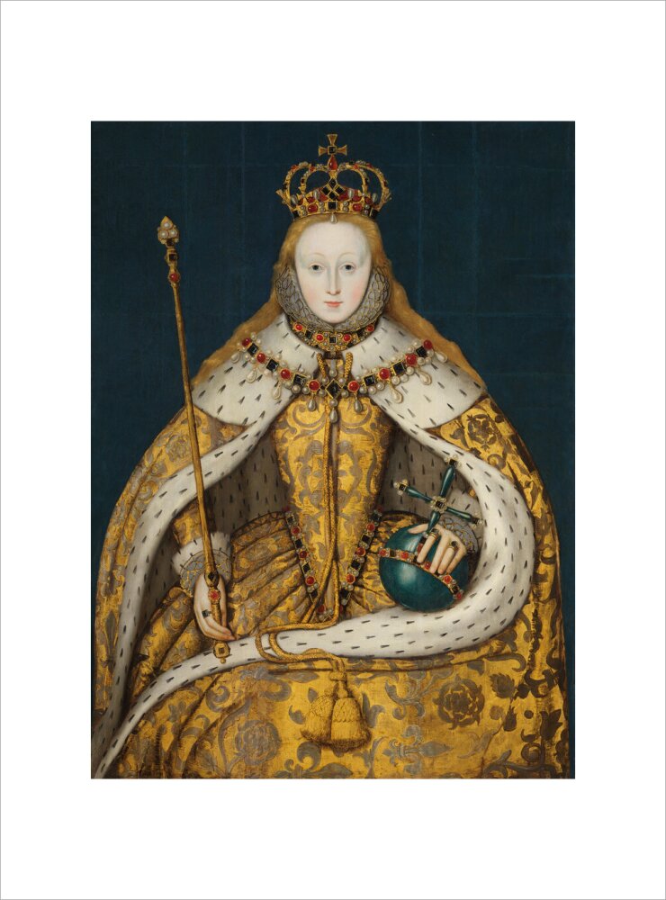 Queen elizabeth i portrait print (art print, medium, no frame)