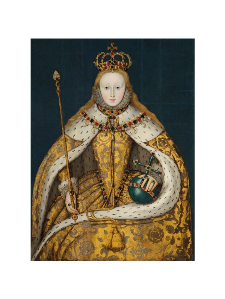 Queen elizabeth i portrait print (art print, large, no frame)