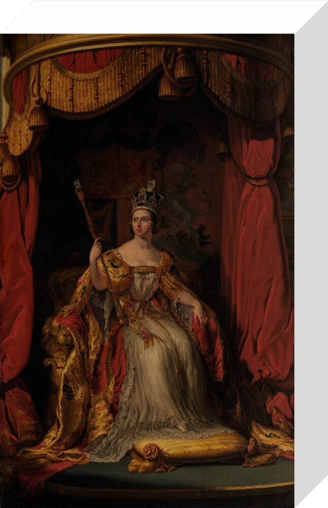 Queen victoria portrait print (stretched canvas, small, no frame)