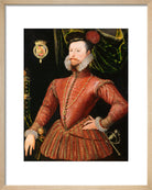 Robert Dudley, Earl of Leicester Portrait Print (Art print, Small, Natural frame)