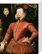Robert Dudley, Earl of Leicester Portrait Print (Stretched canvas, Small, No frame)