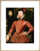 Robert Dudley, Earl of Leicester Portrait Print (Art print, Medium, Natural frame)