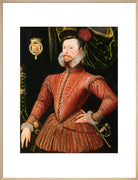 Robert Dudley, Earl of Leicester Portrait Print (Art print, Large, Natural frame)