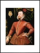 Robert Dudley, Earl of Leicester Portrait Print (Art print, Extra large, Black frame)