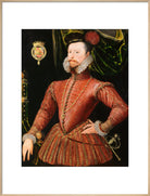 Robert Dudley, Earl of Leicester Portrait Print (Art print, Extra large, Natural frame)