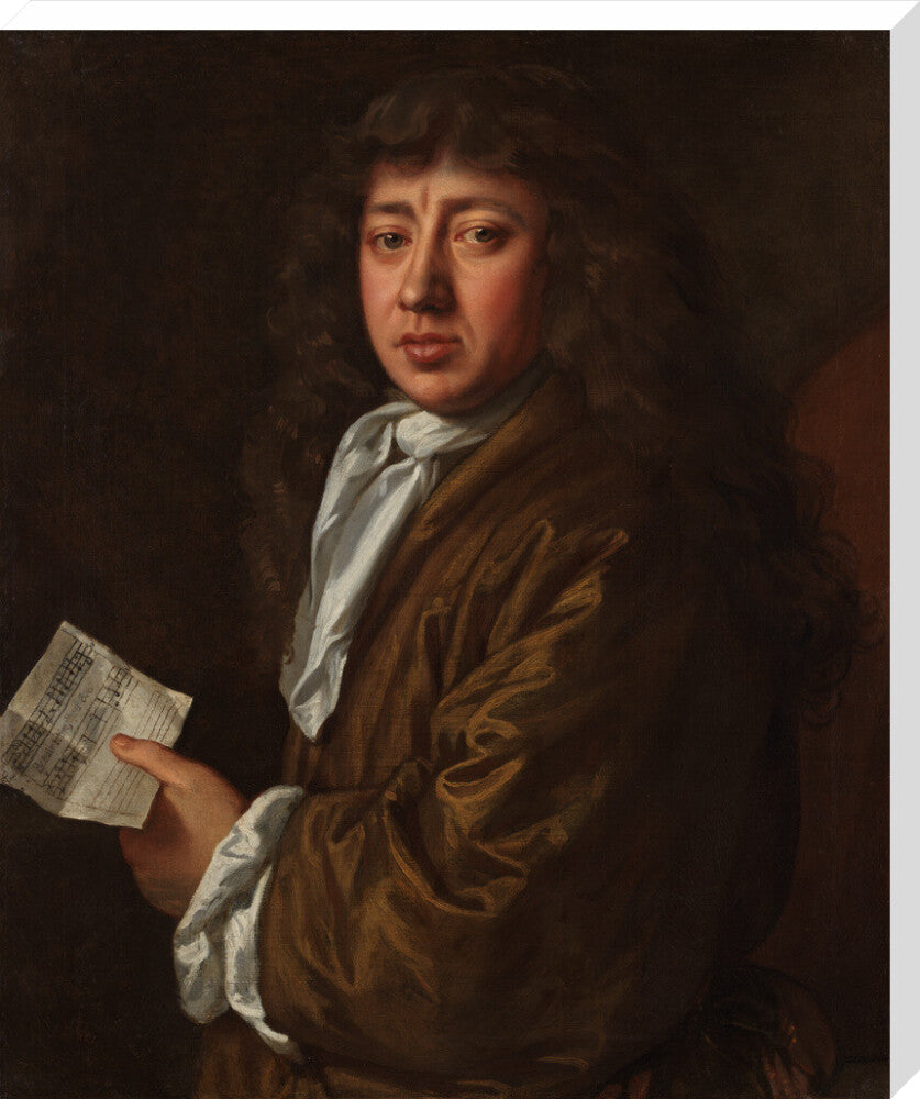 Samuel pepys portrait print (stretched canvas, extra large, no frame)