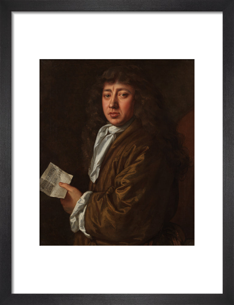Samuel pepys portrait print (art print, small, black frame)
