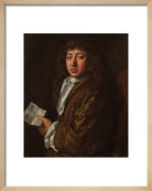 Samuel Pepys Portrait Print (Art print, Small, Natural frame)