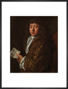 Samuel Pepys Portrait Print (Art print, Medium, Black frame)