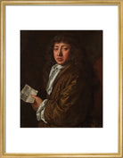 Samuel Pepys Portrait Print (Art print, Medium, Gold frame)