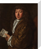 Samuel Pepys Portrait Print (Stretched canvas, Small, No frame)