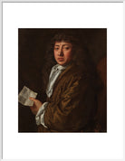 Samuel Pepys Portrait Print (Art print, Large, White frame)