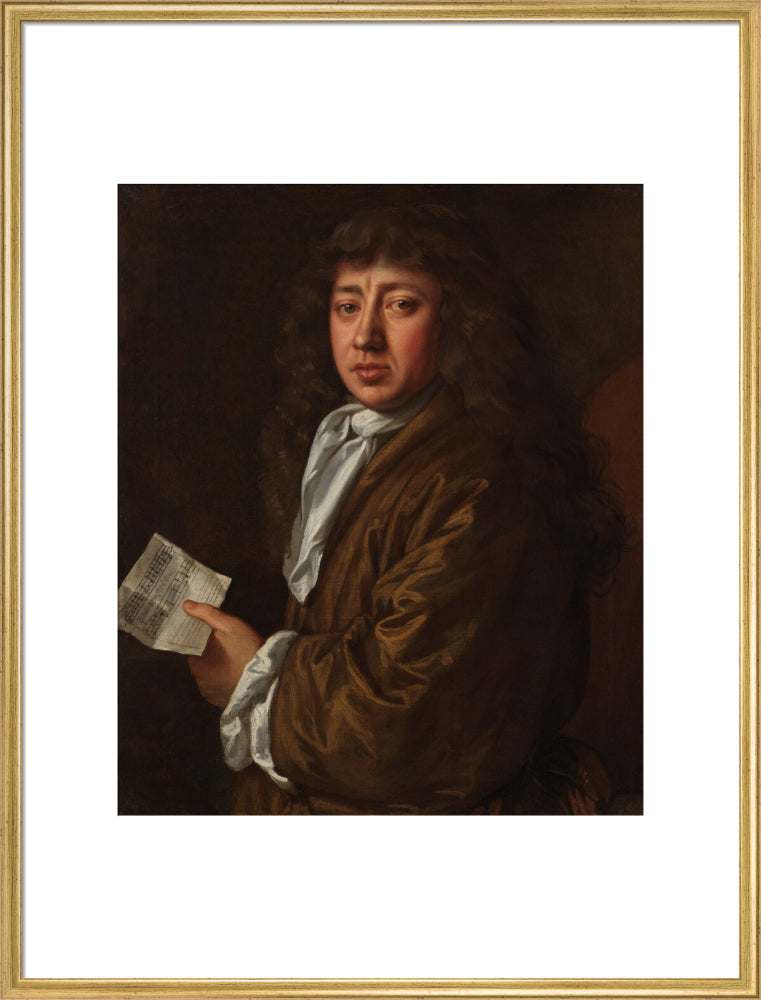 Samuel pepys portrait print (art print, extra large, gold frame)