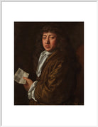 Samuel Pepys Portrait Print (Art print, Extra large, White frame)