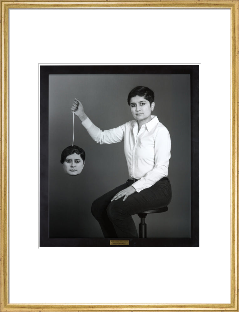 Shami chakrabarti portrait print (art print, large, gold frame)