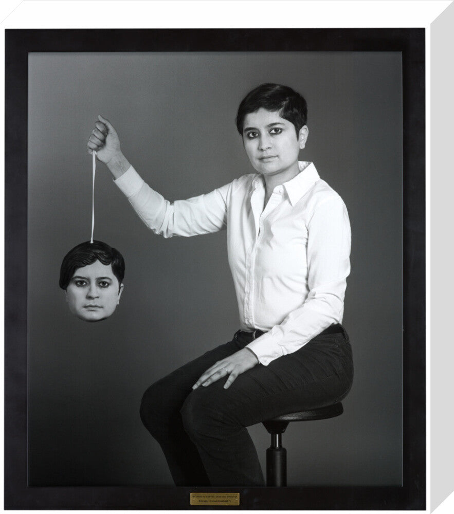 Shami chakrabarti portrait print (stretched canvas, medium, no frame)
