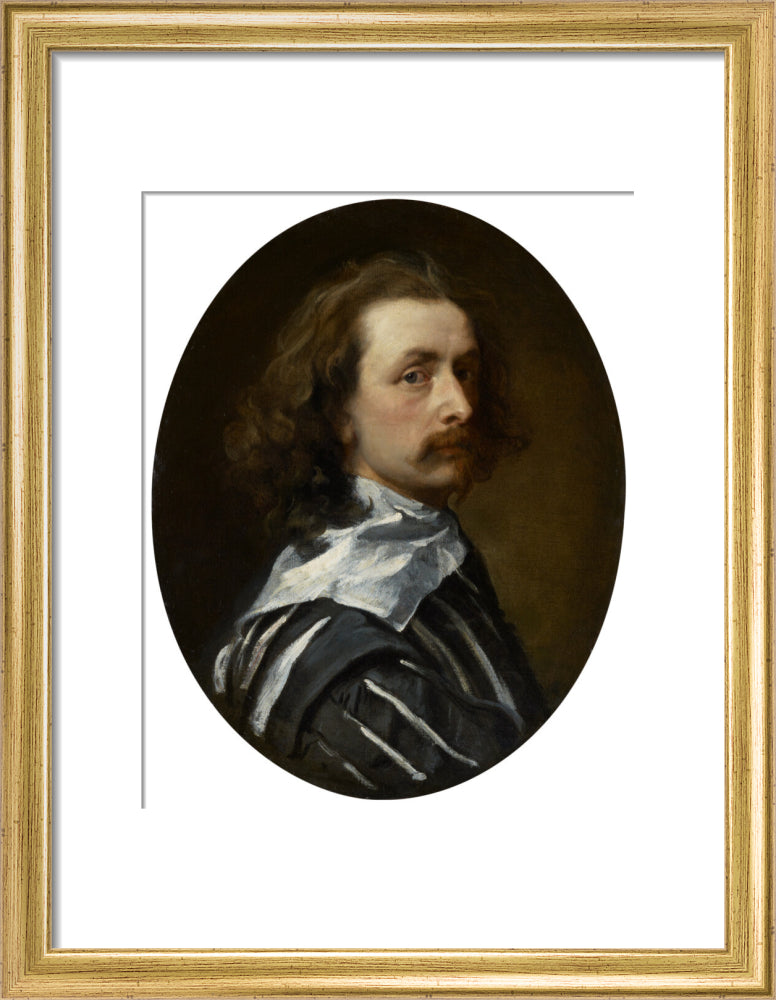 Sir anthony van dyck portrait print (art print, small, gold frame)