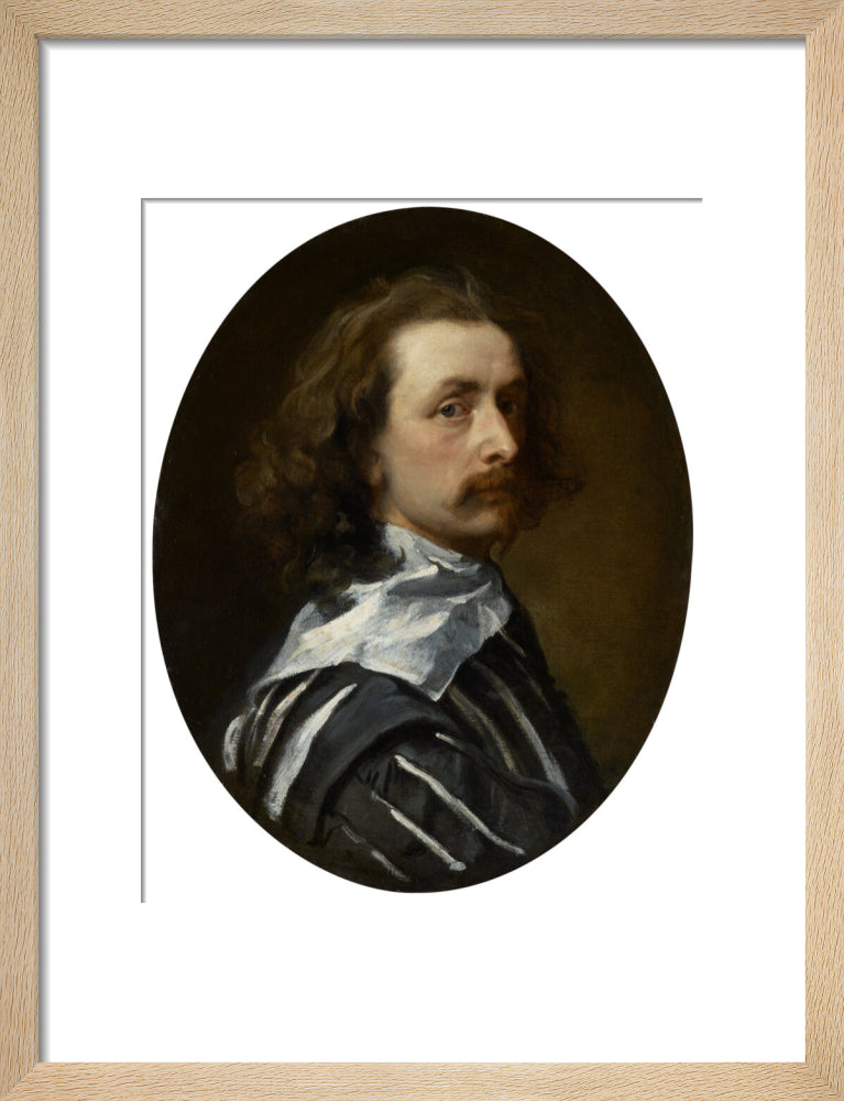 Sir anthony van dyck portrait print (art print, small, natural frame)