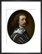 Sir Anthony van Dyck Portrait Print (Art print, Small, Black frame)