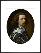 Sir Anthony van Dyck Portrait Print (Art print, Large, Black frame)