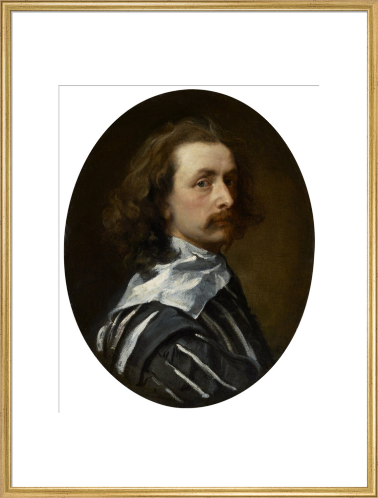 Sir anthony van dyck portrait print (art print, extra large, gold frame)