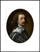 Sir Anthony van Dyck Portrait Print (Art print, Extra large, Black frame)