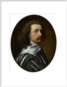 Sir Anthony van Dyck Portrait Print (Art print, Extra large, White frame)