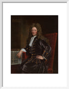 Sir Christopher Wren Portrait Print (Art print, Small, White frame)