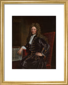 Sir Christopher Wren Portrait Print (Art print, Small, Gold frame)