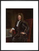 Sir Christopher Wren Portrait Print (Art print, Medium, Black frame)