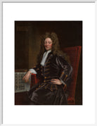 Sir Christopher Wren Portrait Print (Art print, Medium, White frame)