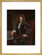 Sir Christopher Wren Portrait Print (Art print, Medium, Gold frame)
