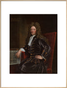 Sir Christopher Wren Portrait Print (Art print, Extra large, Natural frame)