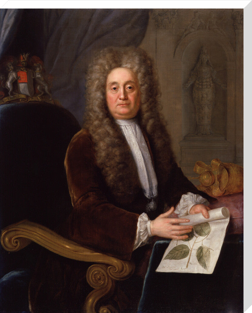 Sir hans sloane, bt portrait print (stretched canvas, extra large, no frame)