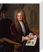 Sir Hans Sloane, Bt Portrait Print (Stretched canvas, Small, No frame)
