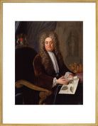 Sir Hans Sloane, Bt Portrait Print (Art print, Extra large, Gold frame)