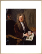 Sir Hans Sloane, Bt Portrait Print (Art print, Extra large, Natural frame)