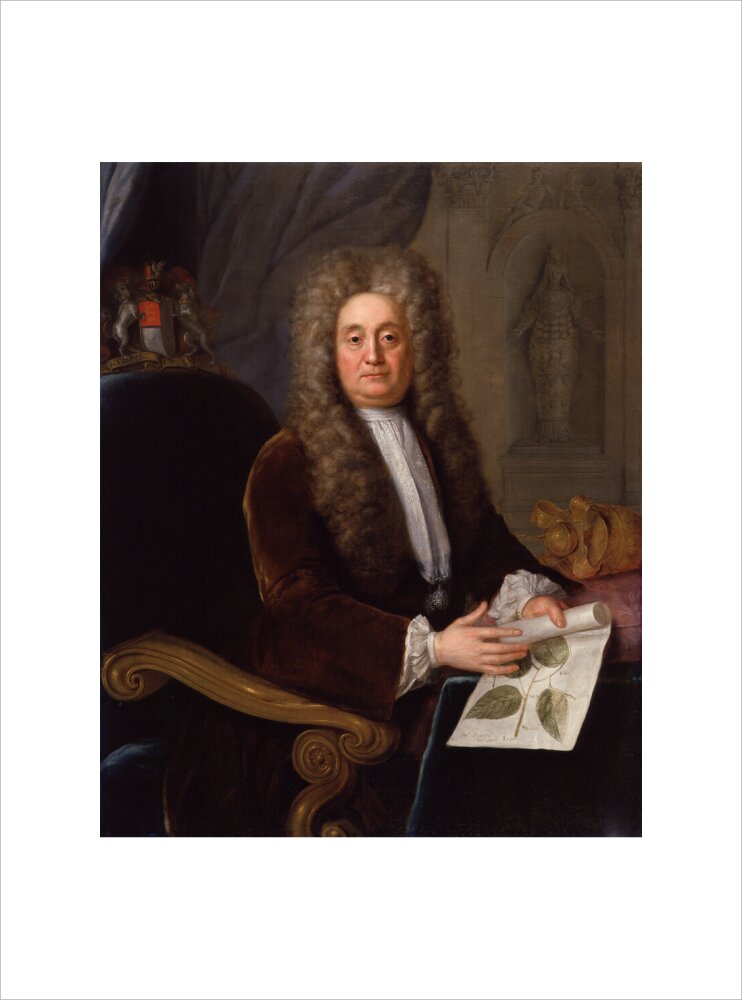 Sir hans sloane, bt portrait print (art print, small, no frame)