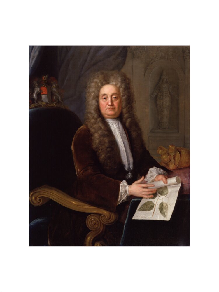 Sir hans sloane, bt portrait print (art print, medium, no frame)