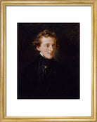 Sir John Everett Millais, 1st Bt Portrait Print (Art print, Small, Gold frame)