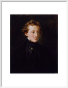 Sir John Everett Millais, 1st Bt Portrait Print (Art print, Medium, White frame)