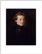 Sir John Everett Millais, 1st Bt Portrait Print (Art print, Extra large, White frame)