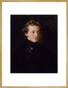 Sir John Everett Millais, 1st Bt Portrait Print (Art print, Extra large, Gold frame)